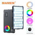 Портативный LED свет MAMEN SL-C02 с RGB и аккумулятором, 2500–9000K, CRI ≥95