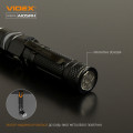 Ліхтар VIDEX VLF-A105RH 1200lm, Li-ion 2600mAh, червоне світло, тактичний корпус