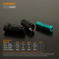 Ліхтар VIDEX VLF-A156R 1700lm, Li-ion 2600mAh, червоне додаткове світло