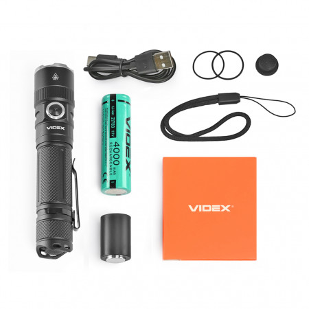 Ліхтар VIDEX VLF-A231Z 1500lm, Li-ion 2600mAh, регулювання фокусу