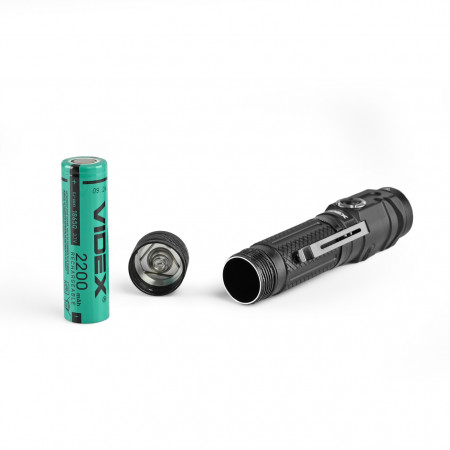 Ліхтар VIDEX VLF-A232R 1000lm, Li-ion 2000mAh, червоне світло, компактний корпус