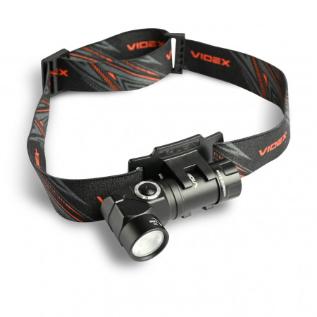 Ліхтар VIDEX VLF-A244RH 600lm, Li-ion 2000mAh, червоне світло, кліпса