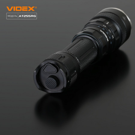 Тактичний ліхтар VIDEX VLF-AT255RG 2000lm, Li-ion 21700 5000mAh, біле, червоне і зелене світло, IP68