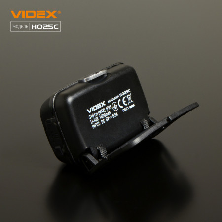 Налобний ліхтар VIDEX VLF-H025C 310lm, Li-pol 1200mAh, кілька режимів, IP65