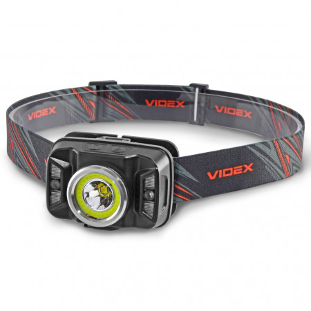 Налобний ліхтар VIDEX VLF-H035C 410lm, Li-pol 1200mAh, комбіноване світло, IP65