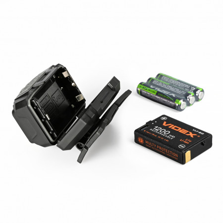 Налобний ліхтар VIDEX VLF-H075C 550lm, Li-pol 1500mAh, рівномірне освітлення, IP65