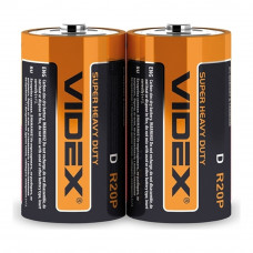 Батарейка сольова Videx R2OP/D 2шт shrink