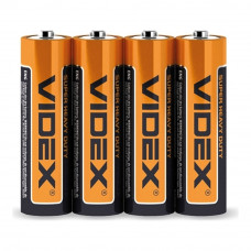 Батарейка сольова Videx R6P/AA 4шт shrink