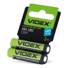 Батарейка лужна Videx LR03/AAA 2шт shrink card