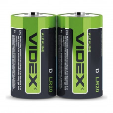 Батарейка лужна Videx LR20/D 2шт shrink