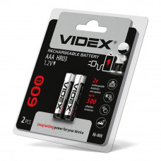 Акумулятори Videx HR03/AAA 600mAh double blister/2шт
