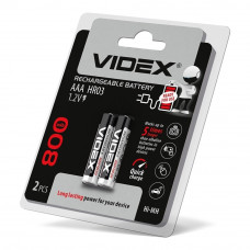 Акумулятори Videx HR03/AAA 800mAh double blister/2шт