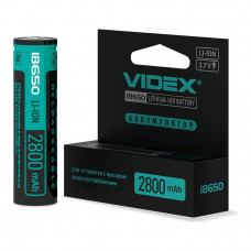 Акумулятор Videx літій-іонний 18650-P (захист) 2800mAh color box/1шт