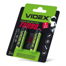 Батарейка лужна Videx LR6/AA Turbo 2шт blister