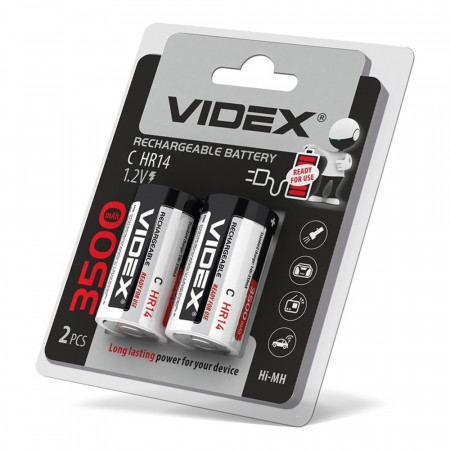 Акумулятори Videx HR14/C 3500mAh double blister/2шт