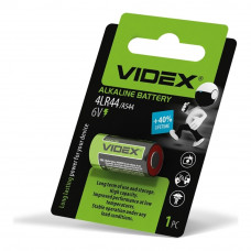 Батарейка лужна Videx 4LR44/A544 1шт blister